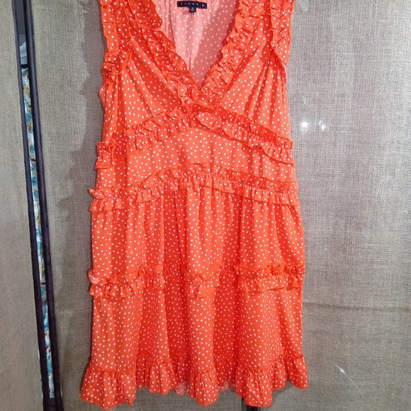 Tiana B Sleeveless Ruffle Tiered Midi Sundress size M - Picture 2 of 6